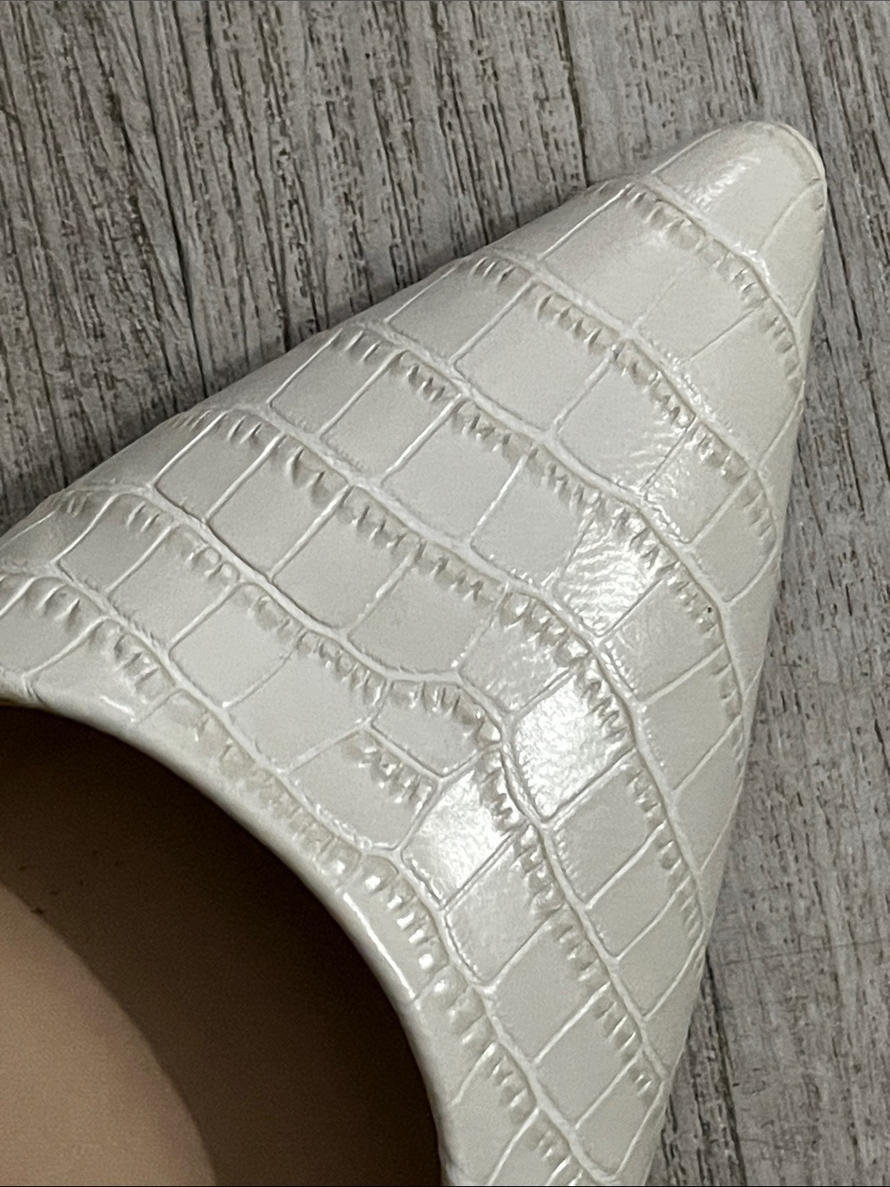 Franco Sarto Leather Croc-Embossed Shoes - Picture 4 of 12